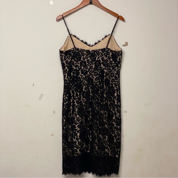 J. Crew Guipure Lace Spaghetti Strap Dress Black 10 - Picture 3 of 9